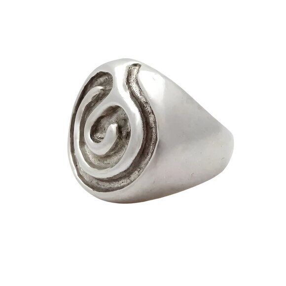 Vintage Sterling Silver Robert Lee Morris RLM Studio Swirl Maze Ring Size 6.25 - Picture 6 of 10